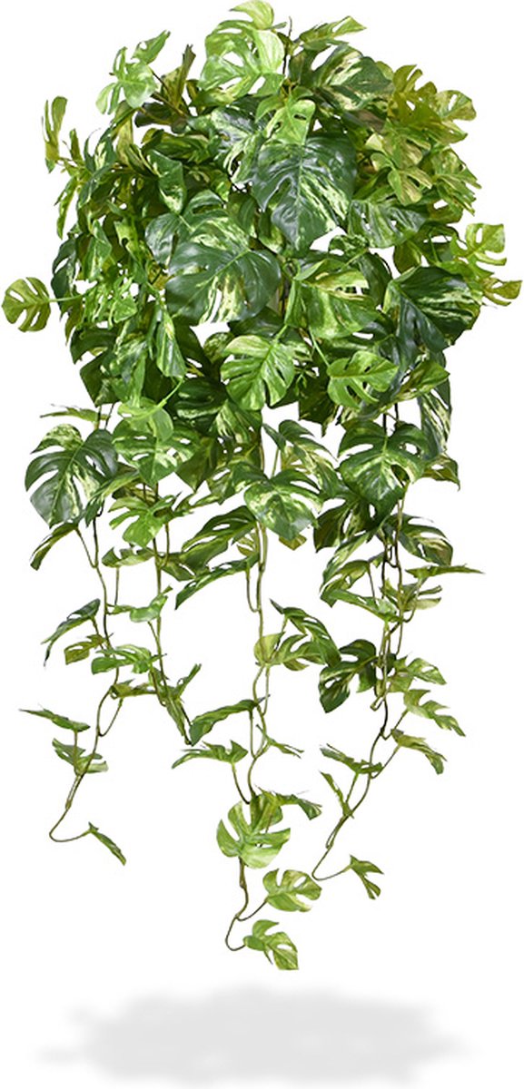 maxifleur Kunstplanten Monstera kunst hangplant 80cm - bont