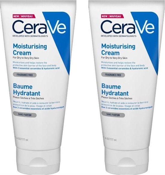 CeraVe Hydrating Balm 2 x 177ml hyaluronzuur - Droge huid - huid te herstelen - hydrateert - Moisturizing