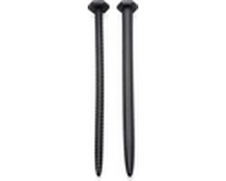 XR Brands Hardware Nail en Screw - Silicone Utheral Sounds black