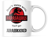 Vaderdag Mok Don't mess with Papasaurus