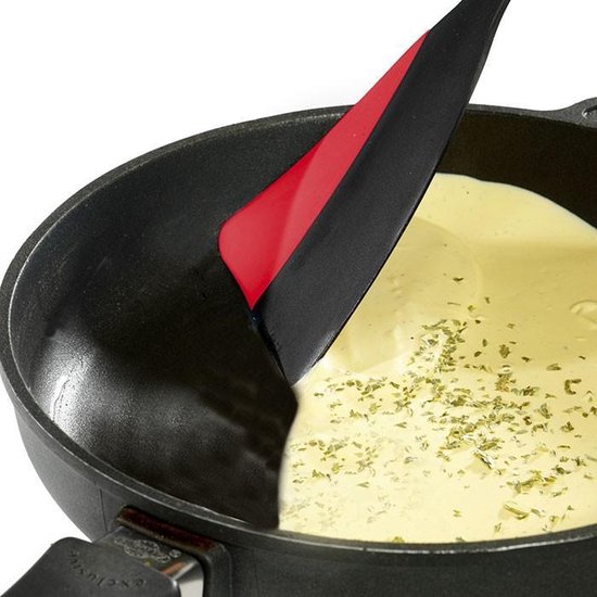 Westmark Serveertang, met siliconen lappen en rubberen handgrepen, lengte: 34 cm, roestvrij staal/kunststof/siliconen, Classic Silicone Maxi, zilver/ zwart, 16182270