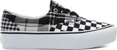 Vans - Dames Sneakers Vans Era Platform (Plaid Checkerboard) - Zwart - Maat 41