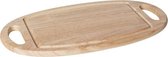 Snijplank - Dienblad - Plateau - Hout - Ovaal - 39x20x1,5cm