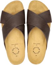 Nelson heren slipper - Bruin - Maat 44