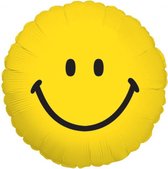 Helium Ballon Smiley 45cm leeg