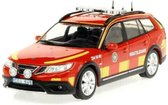Saab 9-3X 2009 "Ledningsbil" Rood 1-43 Triple 9 Collection Limited 504 Pieces
