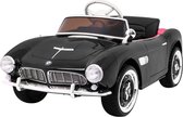 Elektrische Kinderauto BMW 507 Retro Zwart met afstandsbediening