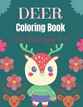 DEER Coloring Book For Kids Ages 4-8