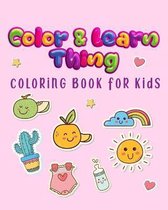 Color and Learn thing Coloring Book for Kids