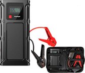 Foumt 12V Jumpstarter – Powerbooster – Acculader – Snelstarter – Startbooster – Starthulp - Inclusief powerbank (10.400 mAh) met USB en USB-C poort – Jumpstarter met waarschuwingsl