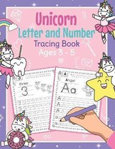 Unicorn Letter and Number Tracing Book Ages 3 - 5