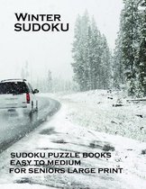 Winter Sudoku sudoku puzzle books Easy to medium for seniors large print