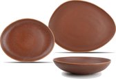 Salt&Pepper Initio - Serviesset 6 Persoons - 18 delig - Bruin
