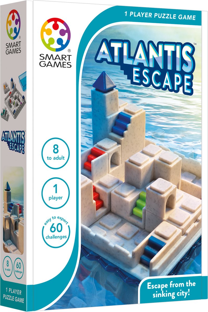 SmartGames - Atlantis Escape - 60 uitdagingen - 3D puzzelspel - SmartGames