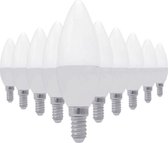E14 LED-lamp 8W 220V C37 180 ° (10 stuks) - Koel wit licht - Overig - Wit - Pack de 10 - Wit Froid 6000k - 8000k - SILUMEN
