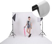 3x4m - Katoen - Wit achtergronddoek voor fotografie en videografie / fotostudio / streaming etc.