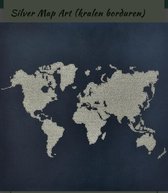 Mini Art Silver Map 40x40 cm niveau 2 (kralen borduren)