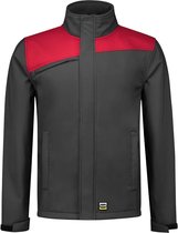 Tricorp Softshell Bicolor Naden 402021 - Mannen - Donkergrijs/Rood - M