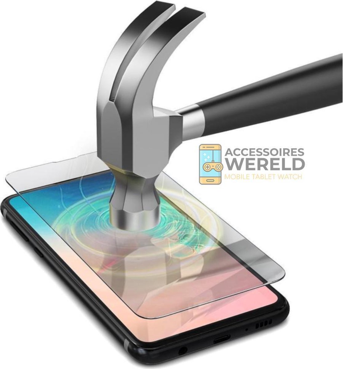 Glass screen protector - Samsung Galaxy A30 - Tempered Glass - Glas plaatje