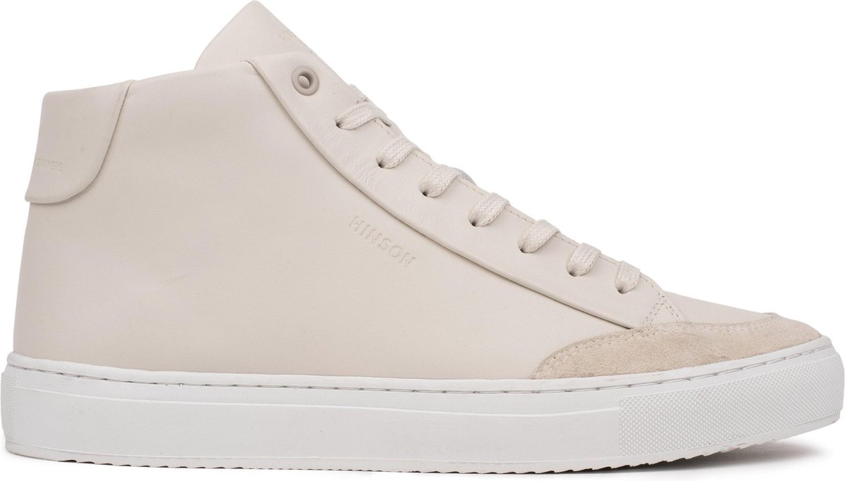 Hinson sorren high sneakers heren ice beige leer