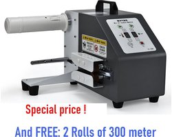 Luchtkussenapparaat-Verpakkingsmachine met luchtkussens-Luchtkussenfolie machine -Automatische luchtkussenmachine-Luchtkussen Machine voor verpakken van producten met gratis 2 Stuks van 300 Meter Opblaasbare Bubbelplastic Rollen(luchtkussenfolie)