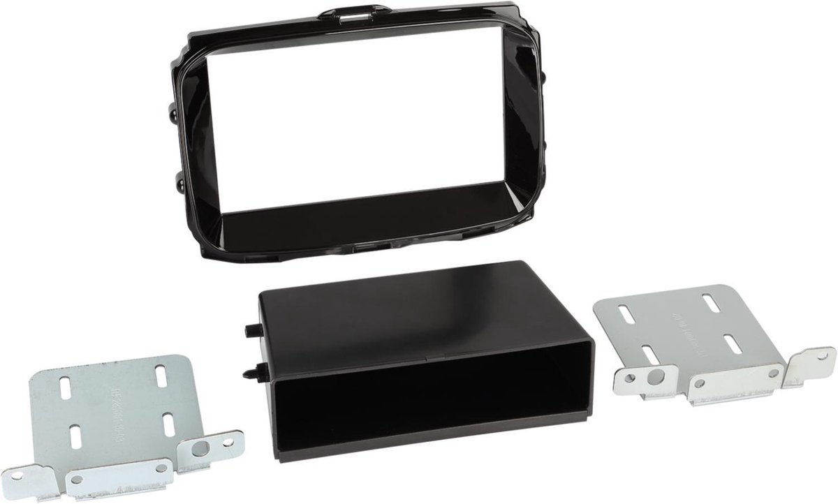 2-DIN Rubertouch met pocket Alfa Romeo Giulietta 10/2014 - Piano Zwart