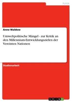 Umweltpolitische Mängel - zur Kritik an den Millennium-Entwicklungszielen der Vereinten Nationen