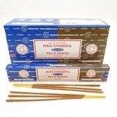 Satya Sai Baba - Nag Champa & Palo Santo Incense Combo Series - wierook stokjes - 3 doosjes van 16gr.