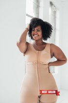 Bella Fit™ Tess - lange afslank body shapewear met haakjes - naadloos