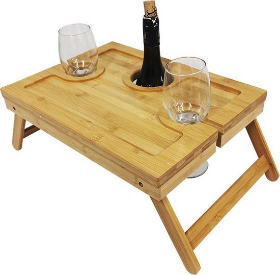 Table De Pique-Nique Pliante, Plateau De Service De Collations, Table À  Vin, Table De Plage Pour