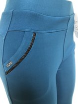 Comfortbroek/Legging - Damesbroek - Hoge taille - Teal Blue - Stretch - 3XL/4XL