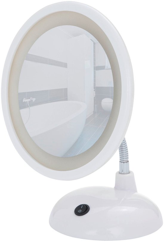 Wenko Cosmeticaspiegel Style Led 17,5 X 28 Cm Wit