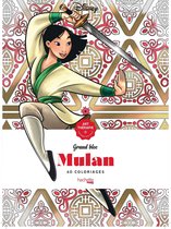 Grand bloc Art-Thérapie Disney Mulan: 60 coloriages - Kleurboek voor volwassenen