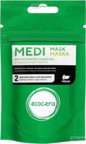 RUWE Masker  met  actieve kool op basis van zilver en colloïdaal koper, onzuiverheden, acne, grove poriën - 50 g door Ecocera