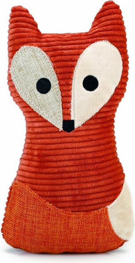 Designed by Lotte Vido Vos - Honden Knuffel - Hondenspeelgoed - Oranje - 25,5 cm