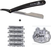 The Shave Factory Straight Razor + 5 Free Derby Blades | Scheermes, Kappersmes, Shaving Razor, Shavette, Barbiersmes, kappersmes, klassiek open scheermes,