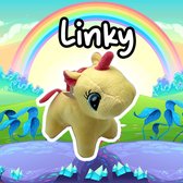 Linky eenhoorn knuffel - Unicorn knuffel - De lieve pluche eenhoorn - Gele - 15cm