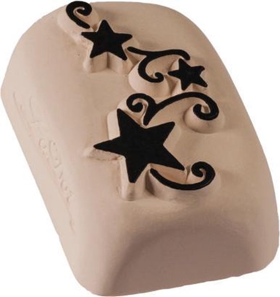 LaDot Tattoo Stempel Steen - M178 - Medium - Sterren - Nep Tattoo - Black Tattoo - Kinderen en Volwassenen