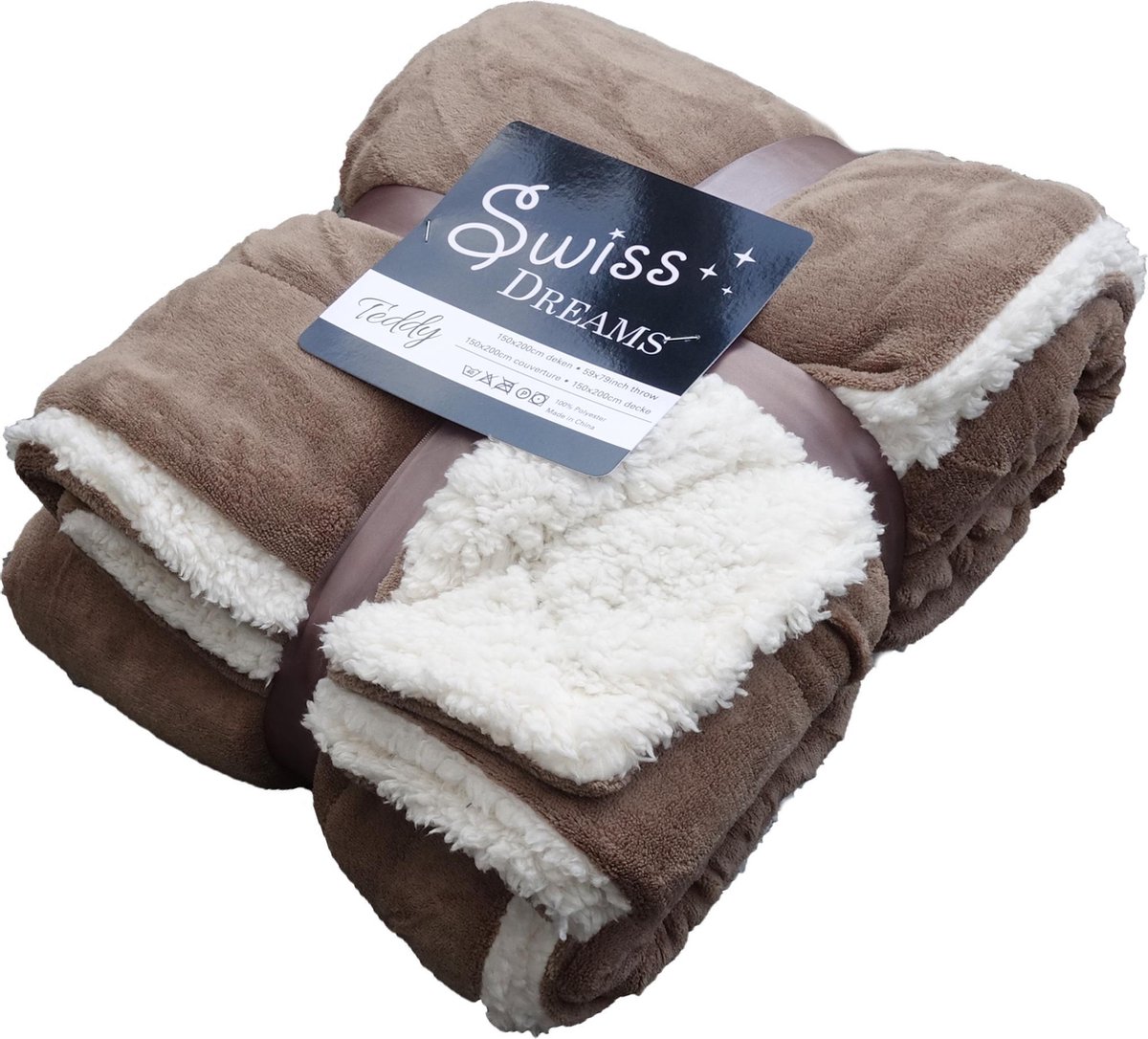 FleeceTeddy Plaid 150x200cm Taupe