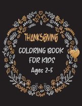 Thanksgiving Coloring Book For Kids Age 2-5