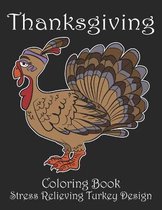 Thanksgiving Coloring Book Stress Relieving Turkey Designs