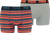 PUMA HERITAGE STRIPE  2P Heren Boxershort - Maat S