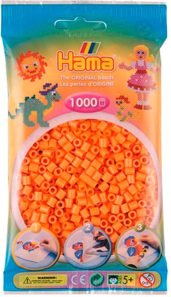 Hama Strijkkralen 1000 Stuks Abrikoos