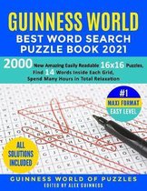 Guinness World Best Word Search Puzzle Book 2021 #1 Maxi Format Easy Level