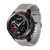 Horlogeband voor Honor Watch GS Pro - siliconen band Bandje - Horlogebandje Grijs