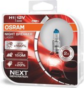 Lampes halogènes laser Osram Night Breaker - H1 - 12V / 55W - lot de 2 pièces