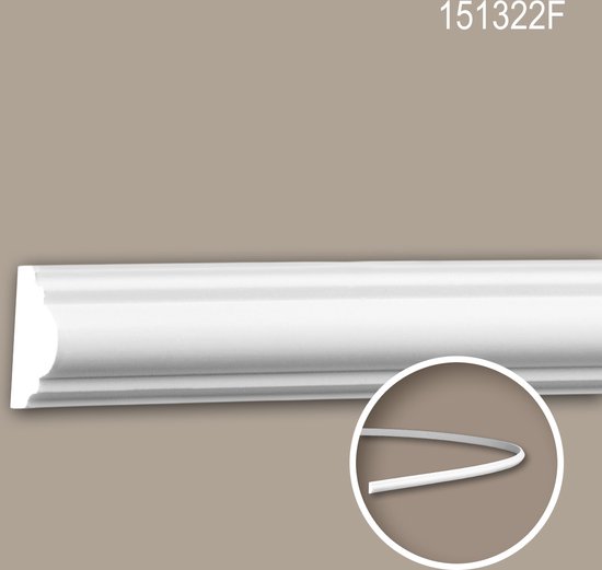MeYuxg Flexibele sierlijst, zelfklevend, wit, pvc-wandlijsten