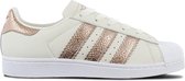 adidas Originals Superstar W - Dames Sneakers Sport Casual Schoenen Off-White / Goud CG6449 - Maat EU 38 UK 5