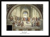 Poster School van Athene - Rafaël - In Passe Partout - Plato, Aristoteles en Socrates