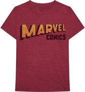 Marvel Comics Shirt - Wrapped Logo maat S